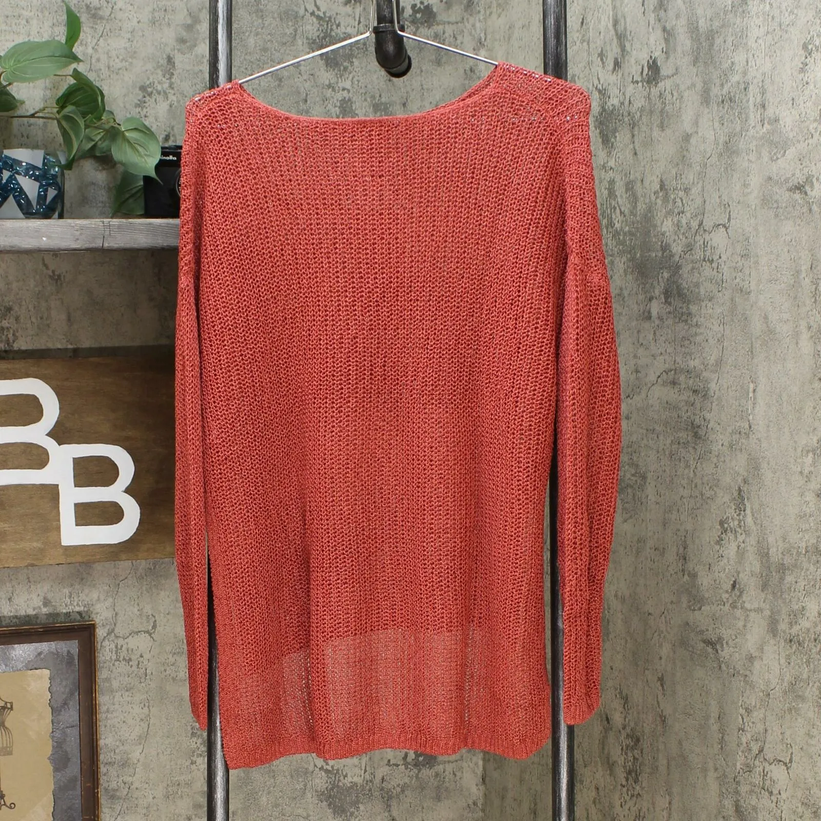 MarlaWynne Women's Crimp Yarn Tunic Sweater