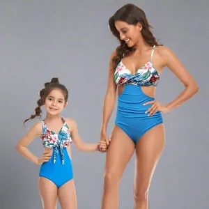Matching Mother Daughter One-Piece Swimsuit