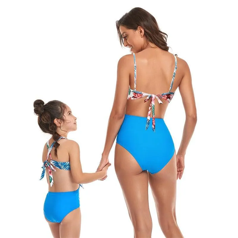 Matching Mother Daughter One-Piece Swimsuit