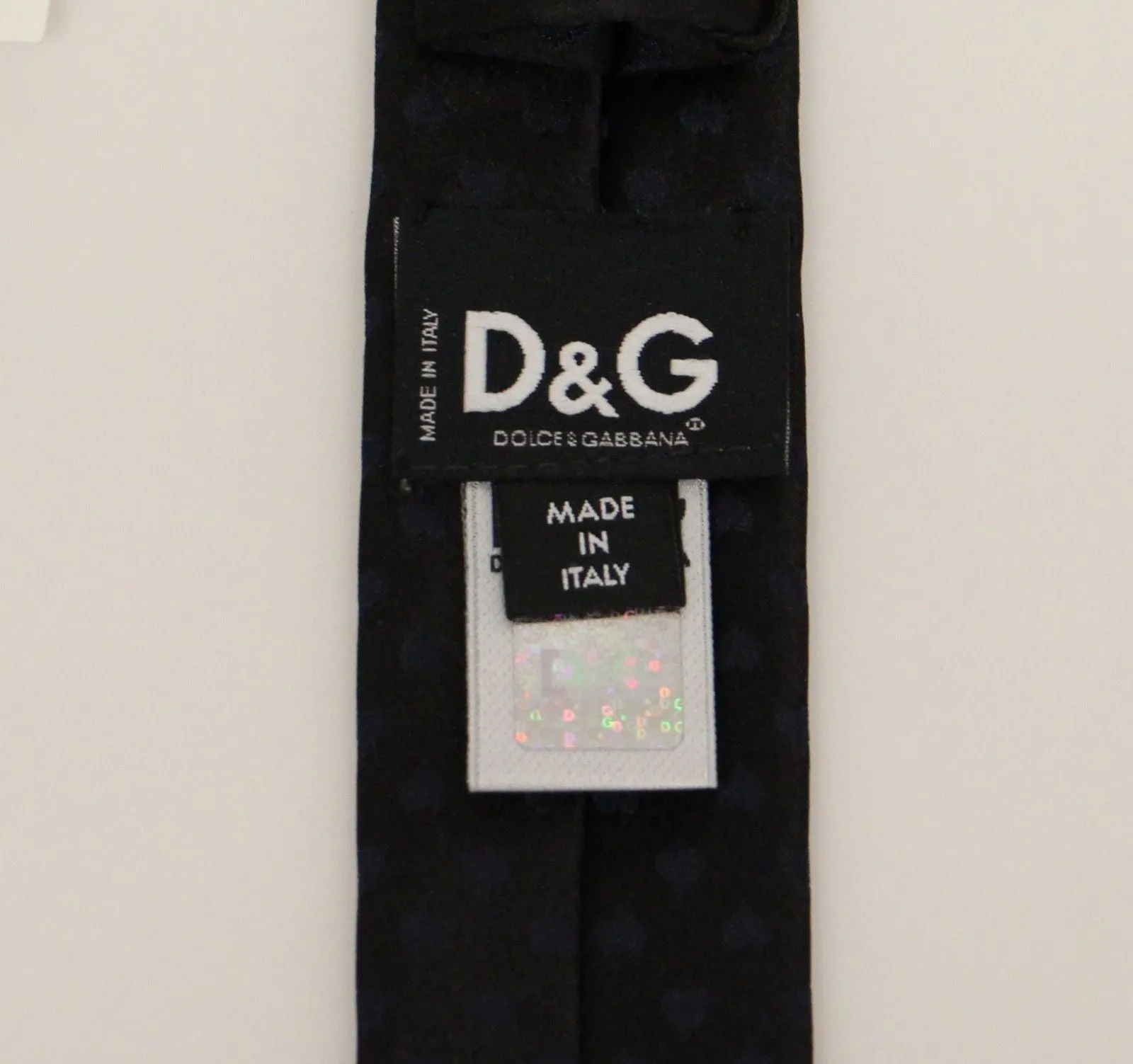 Men Blue Heart Silk Slim Neck Tie