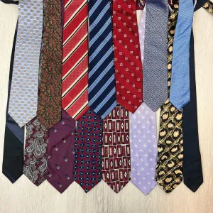 Mens Silk Tie Bundle Lot of Silk Ties Neck Ties (15 x Silk Ties)