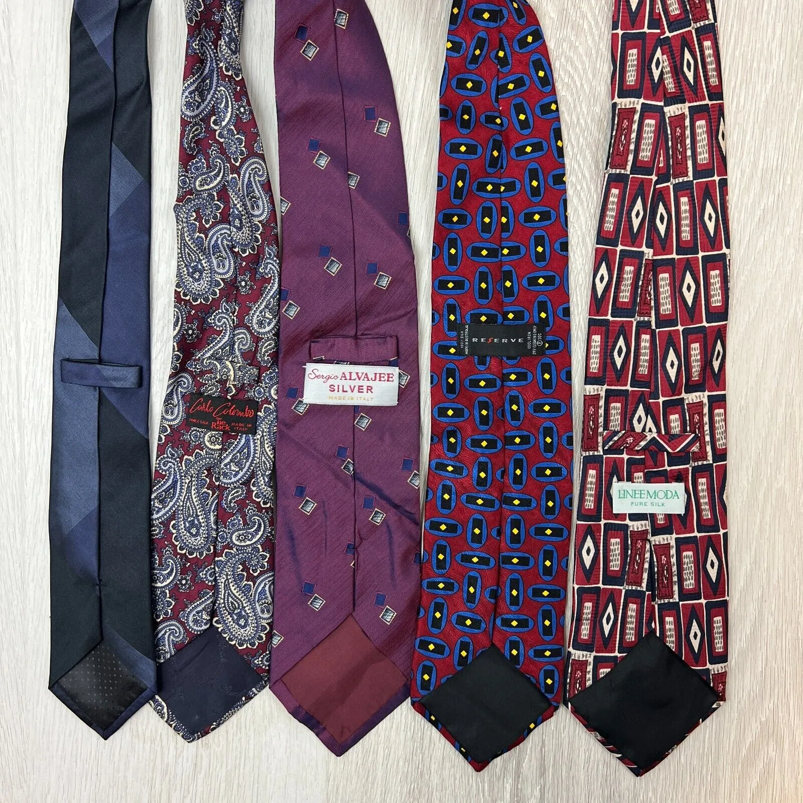 Mens Silk Tie Bundle Lot of Silk Ties Neck Ties (15 x Silk Ties)