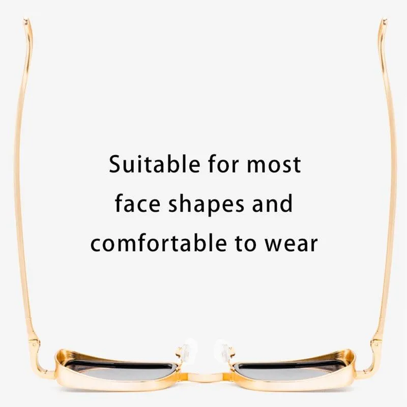 Men's Vintage Steampunk Retro Metal Square Sunglasses