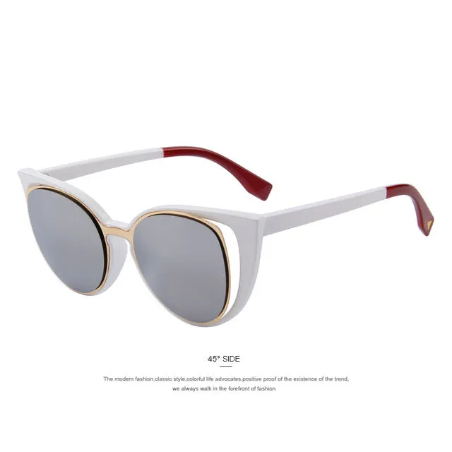 MERRY'S Fashion Cat Eye Sunglasses Women Brand Designer Retro Pierced Female Sun Glasses oculos de sol feminino UV400