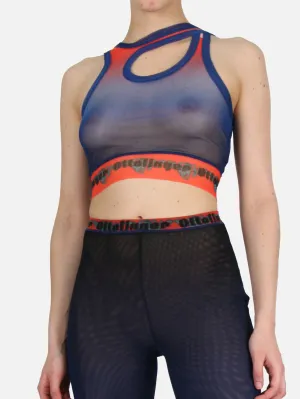 Mesh Tank Top - Blueberry