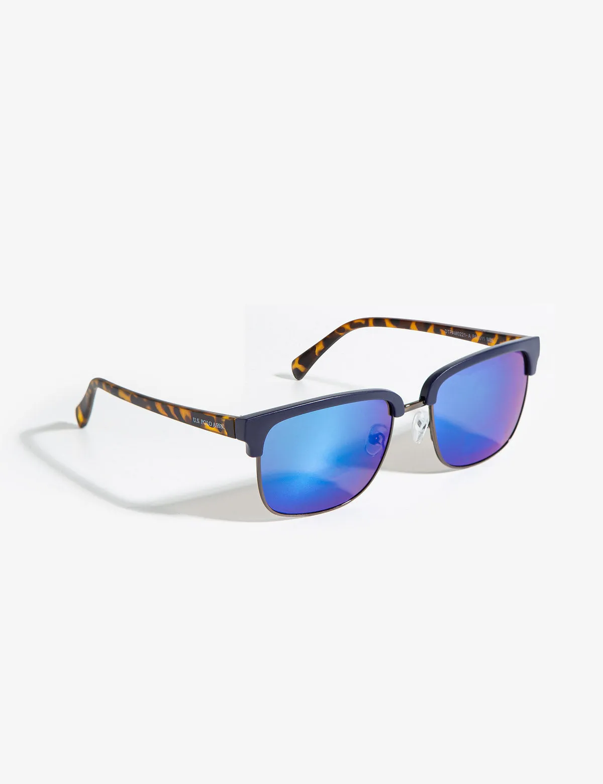 METAL RECTANGULAR TOP RIM AVIATOR SUNGLASSES