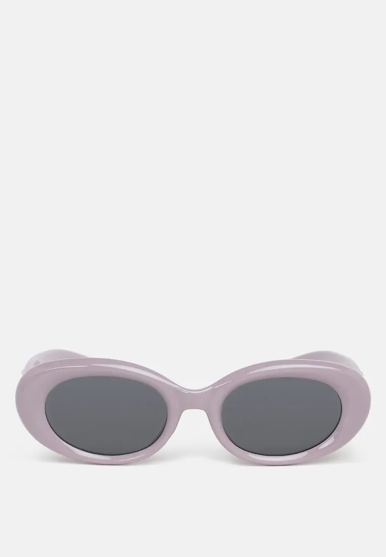 Metallic Stars Oval Sunglasses By RAG