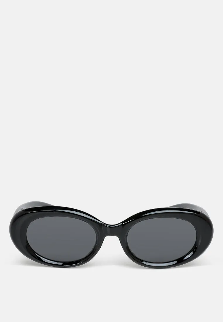 Metallic Stars Oval Sunglasses By RAG