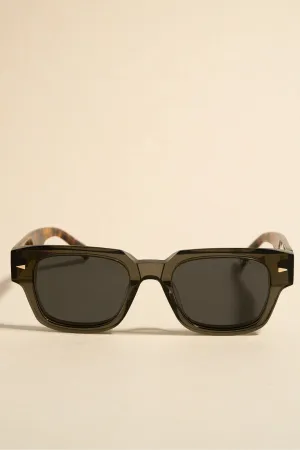 Milano Grey Tort Arm  Classic Stud Sunglasses