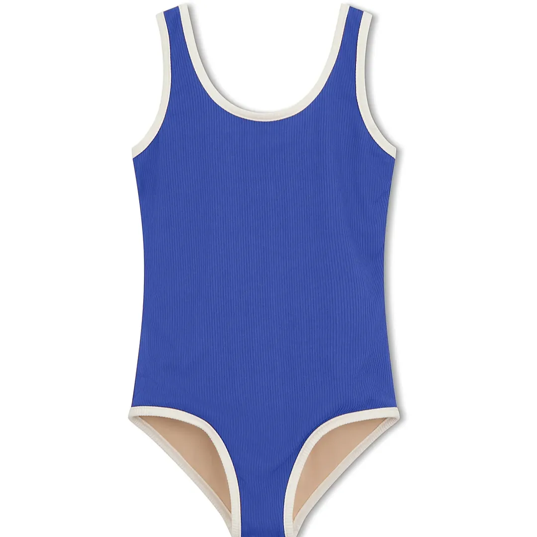 Mini Rib Scoop One Piece - Deep Blue