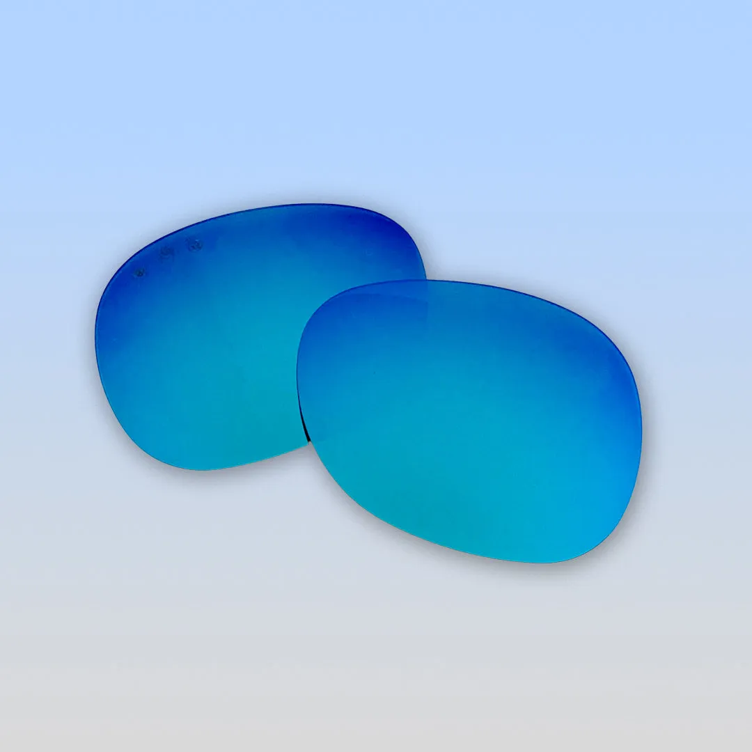 Mirrored Blue Replacement Lens Set | Square
