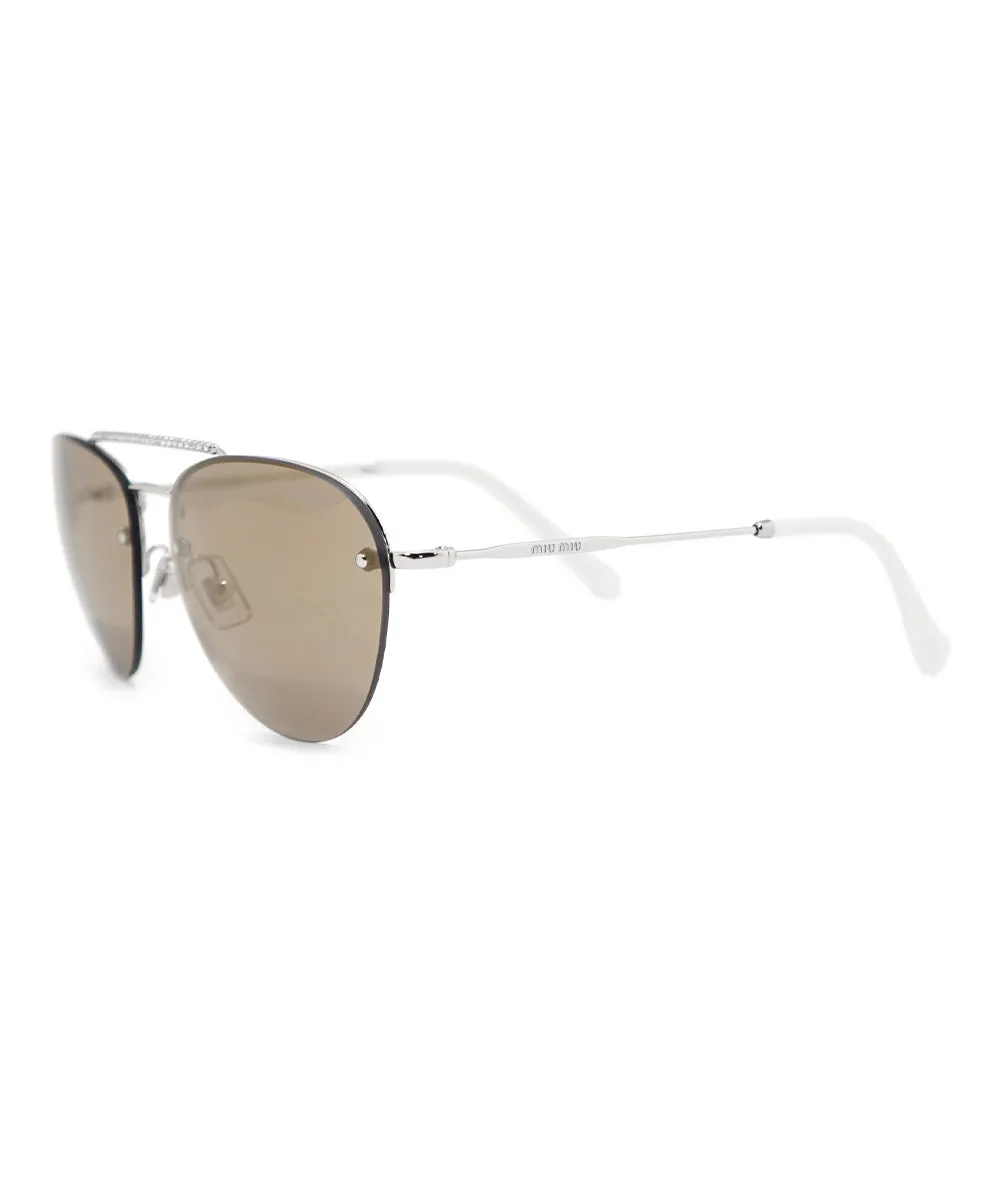 Miu Miu Aviator Sunglasses SMU54US 1BC1C0 59