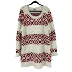 Monroe and Main Size 3X Plus Women Tunic Sweater Ethnic Tribal 3753 washable