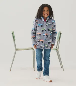 Monster Trucks Fuzzy Fleece Zip Up