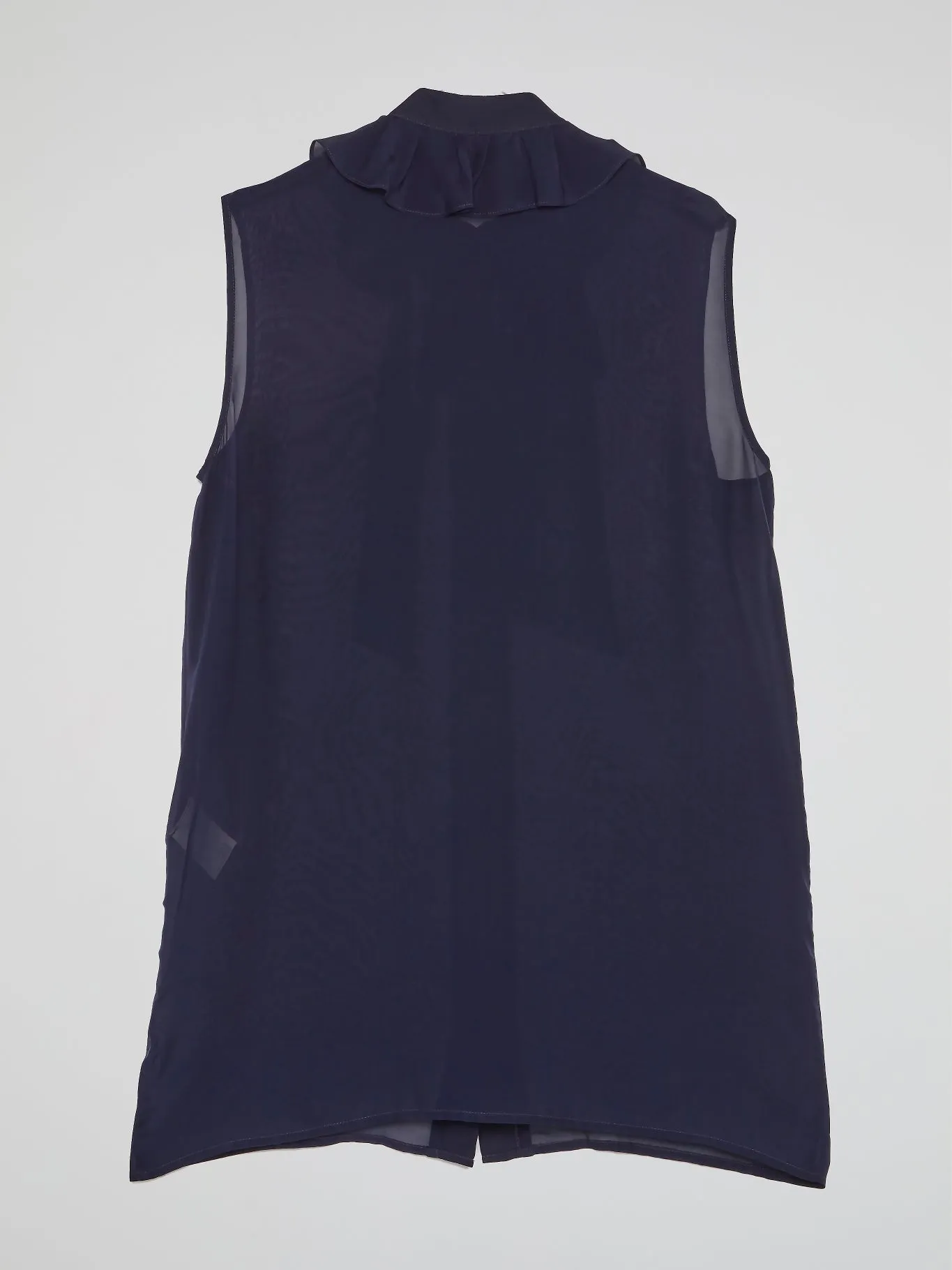 Navy Bow Tie Sleeveless Top