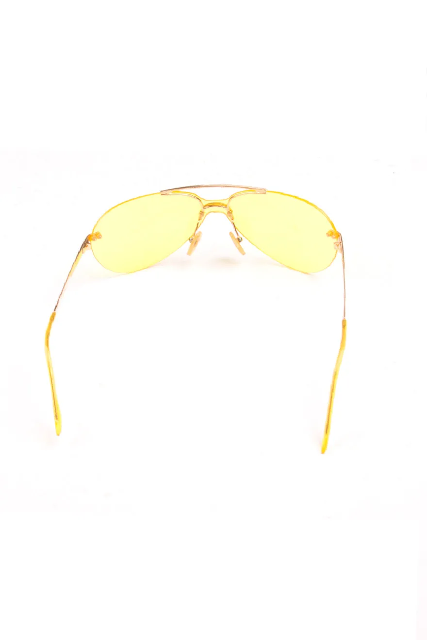 Neon Yellow Aviators