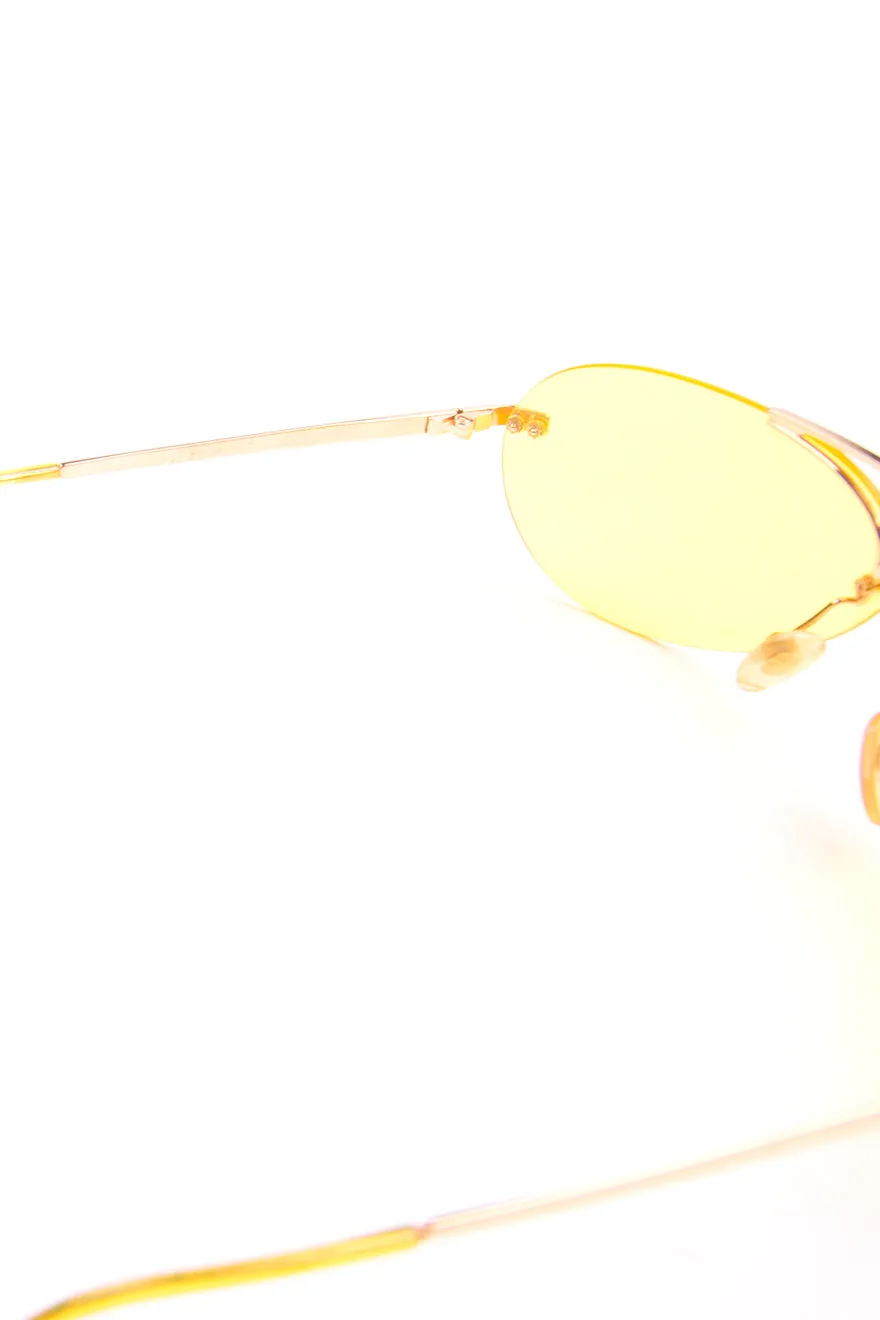 Neon Yellow Aviators
