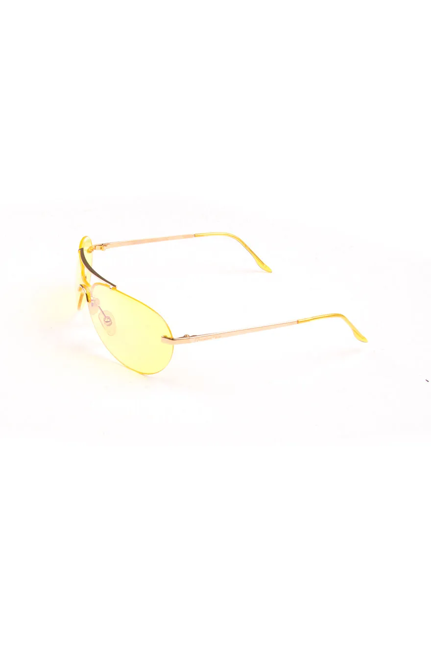 Neon Yellow Aviators
