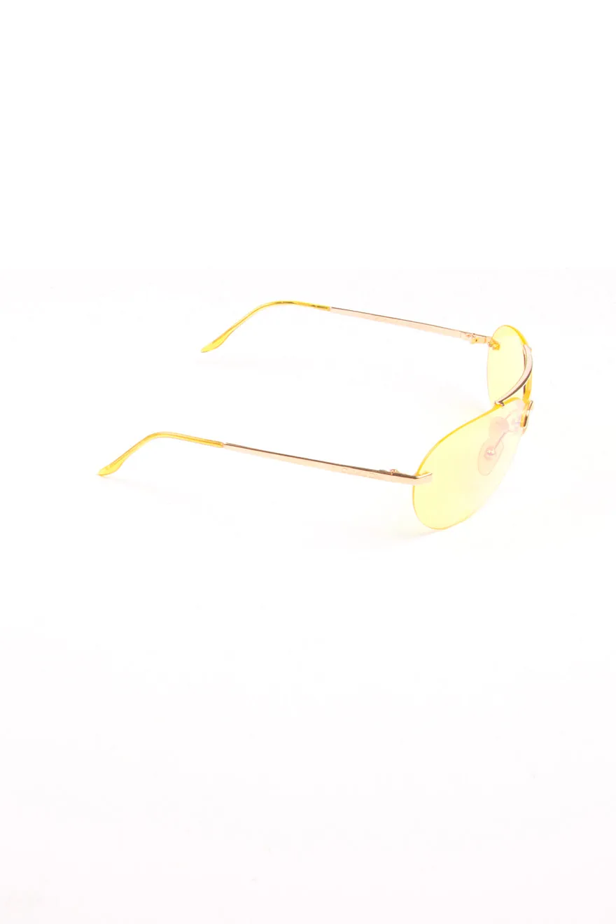 Neon Yellow Aviators