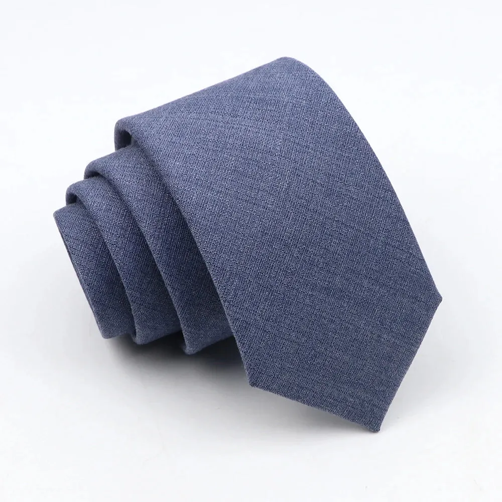 New Classic Solid Color Ties High Quality Soft Thin Casual Skinny Black Beige Blue Neck Tie Business Wedding Dinner Slim Men Tie