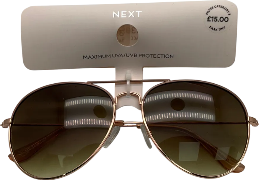Next Metallic Aviator Sunglasses One Size