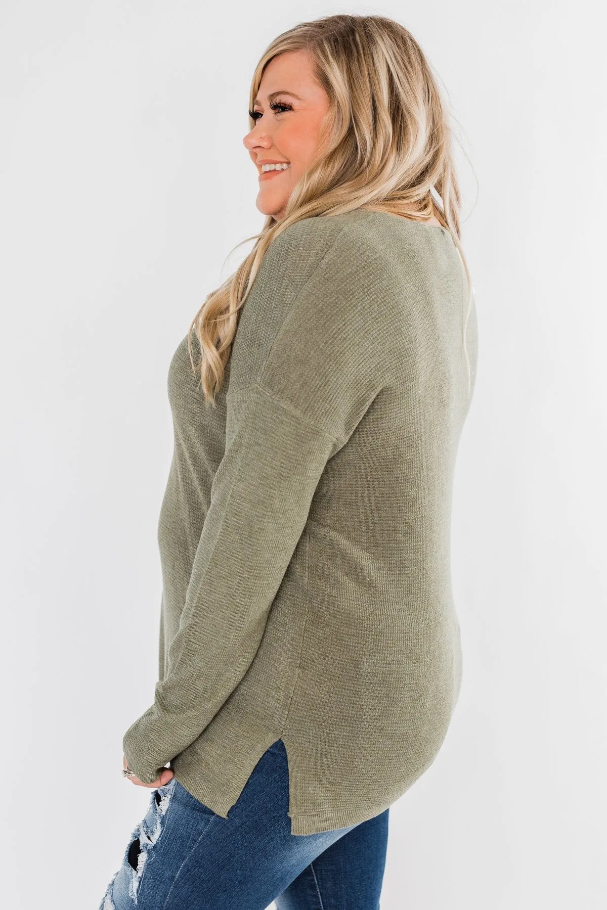 No One Like You Sweater- Olive