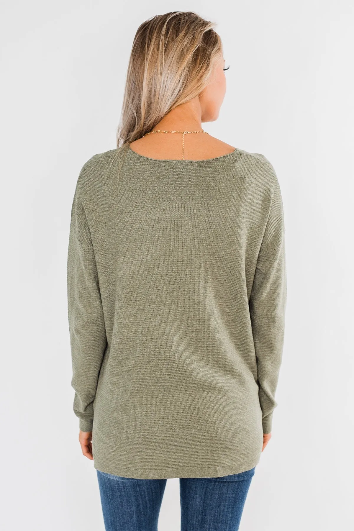 No One Like You Sweater- Olive
