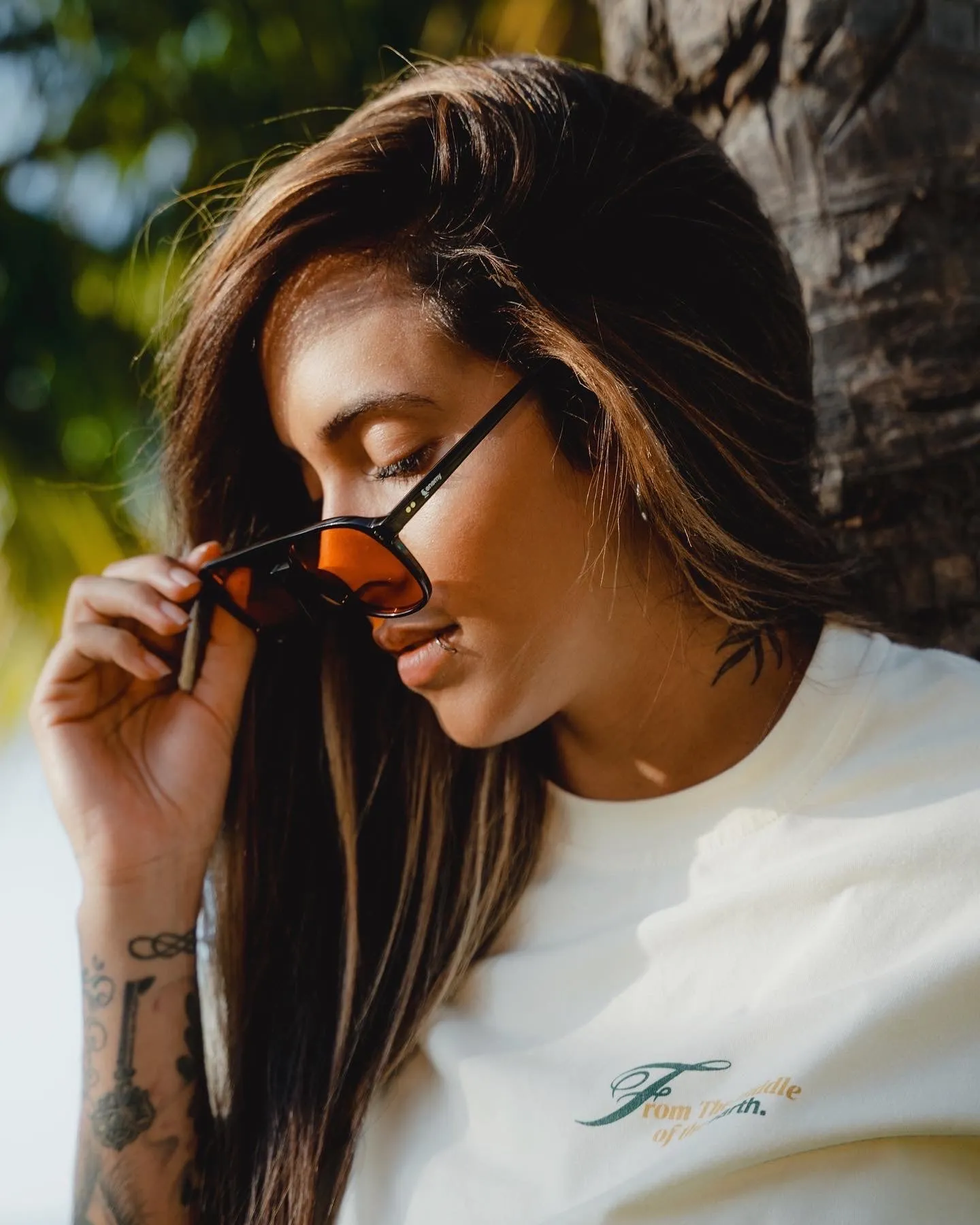 Nomad Black Orange Sunglasses