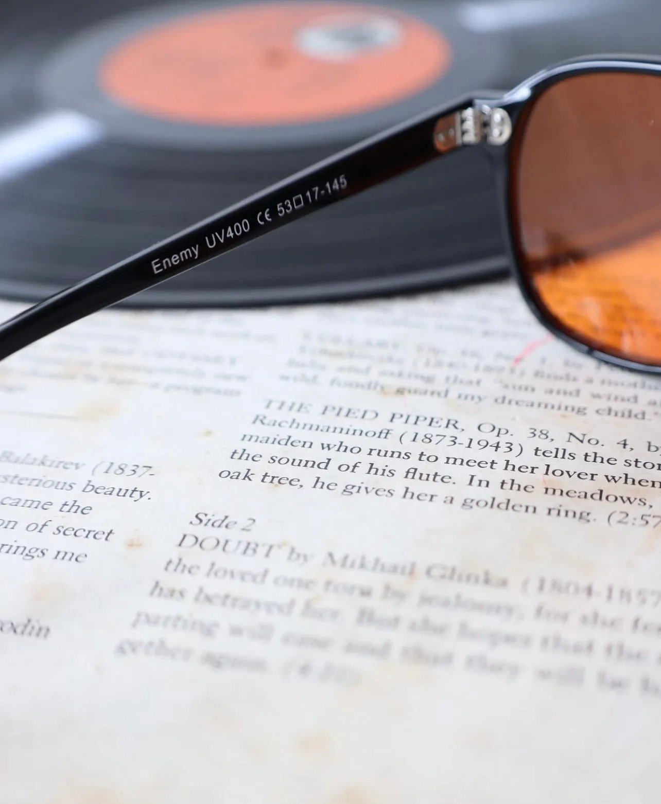 Nomad Black Orange Sunglasses