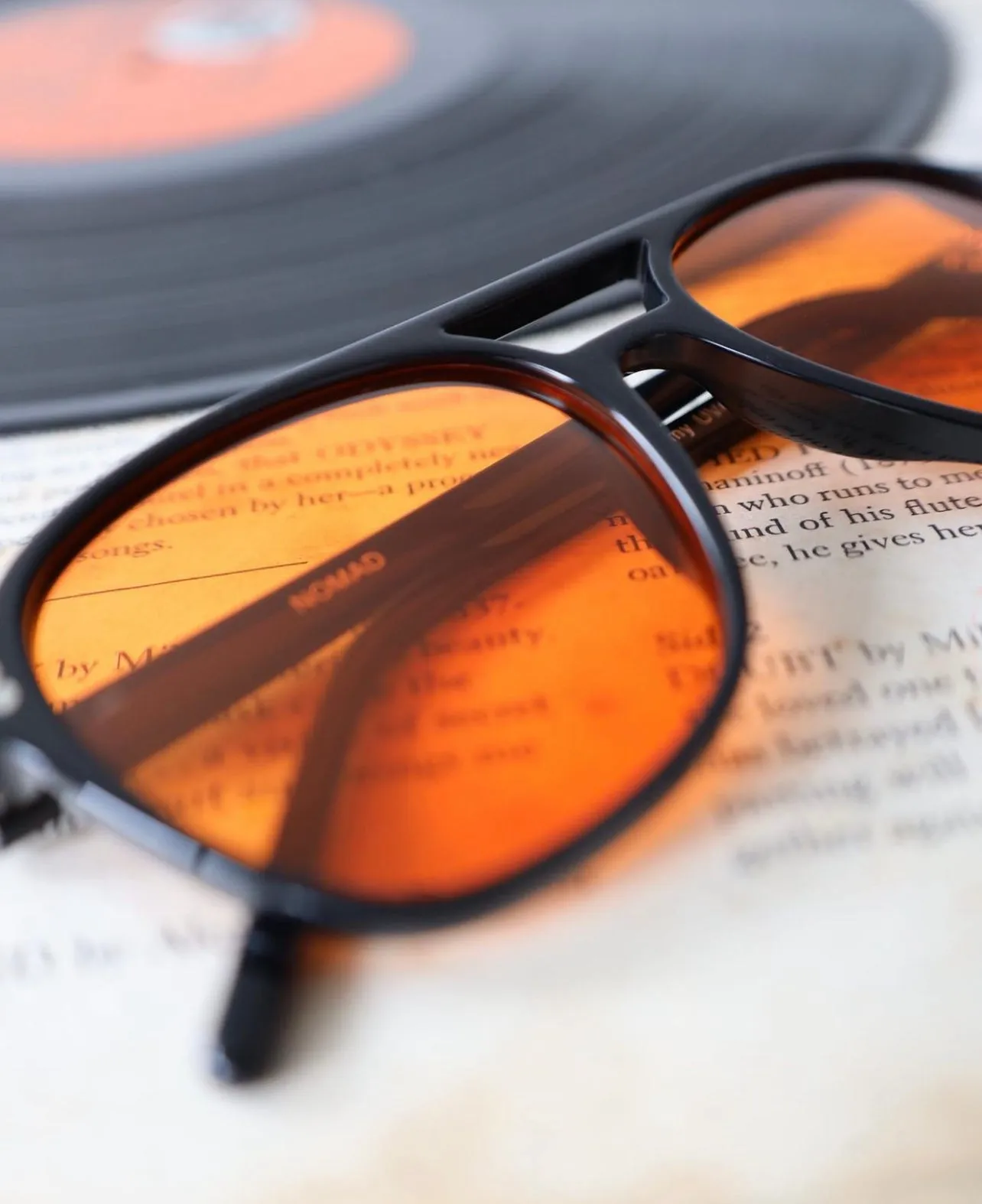 Nomad Black Orange Sunglasses