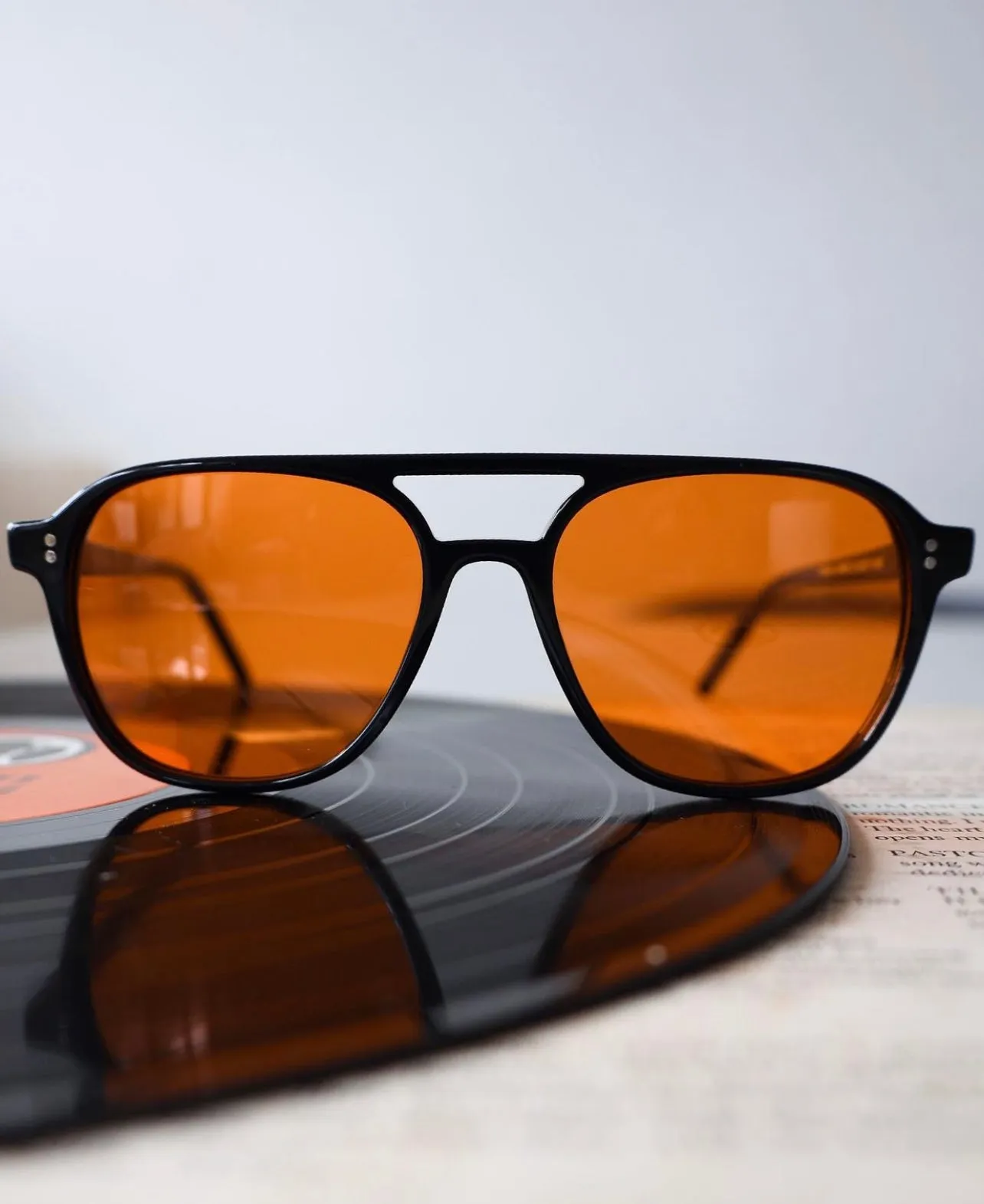 Nomad Black Orange Sunglasses