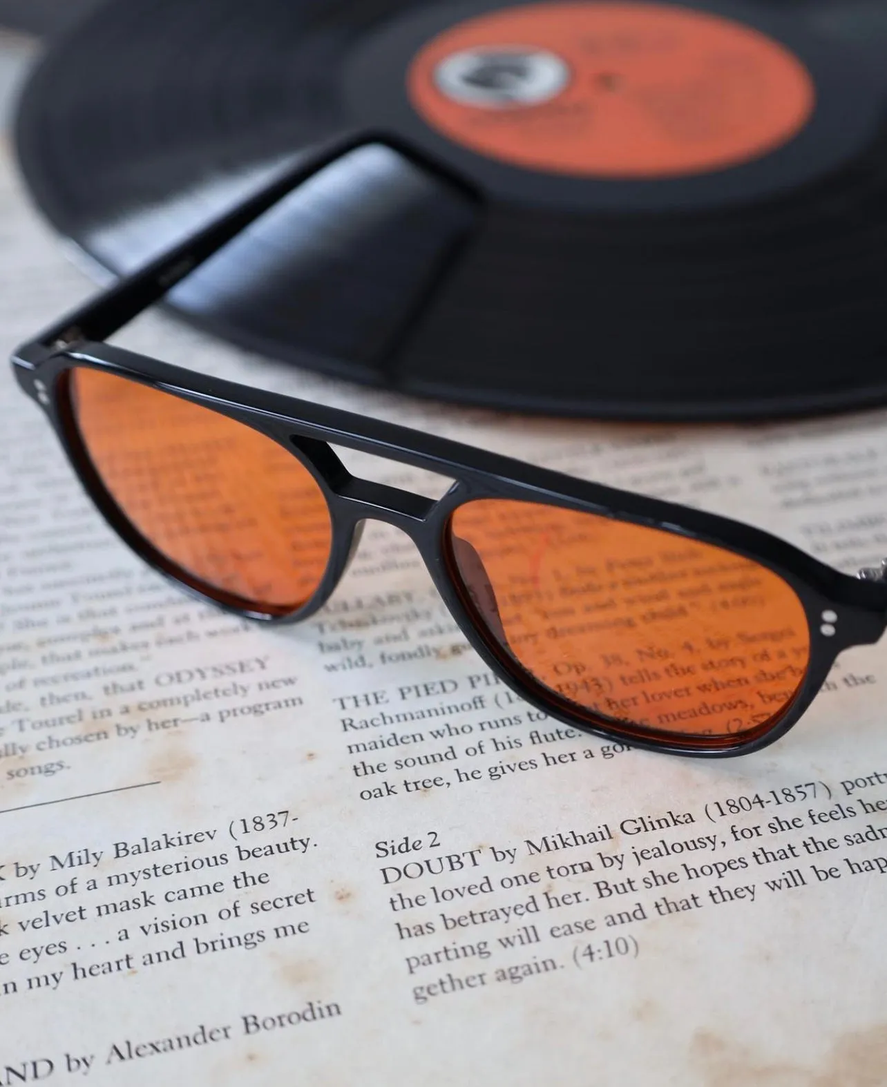 Nomad Black Orange Sunglasses