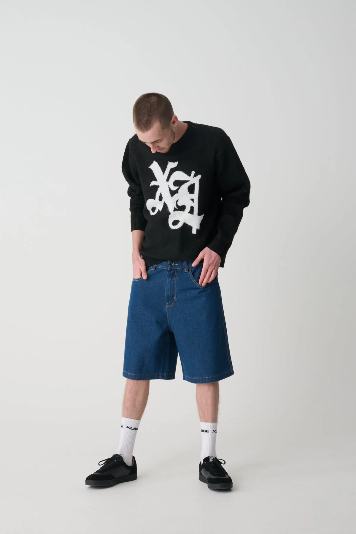 OLD ENGLISH KNIT SWEATER - Black