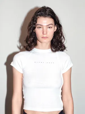 Ottolinger Deconstructed Rib T-Shirt, White