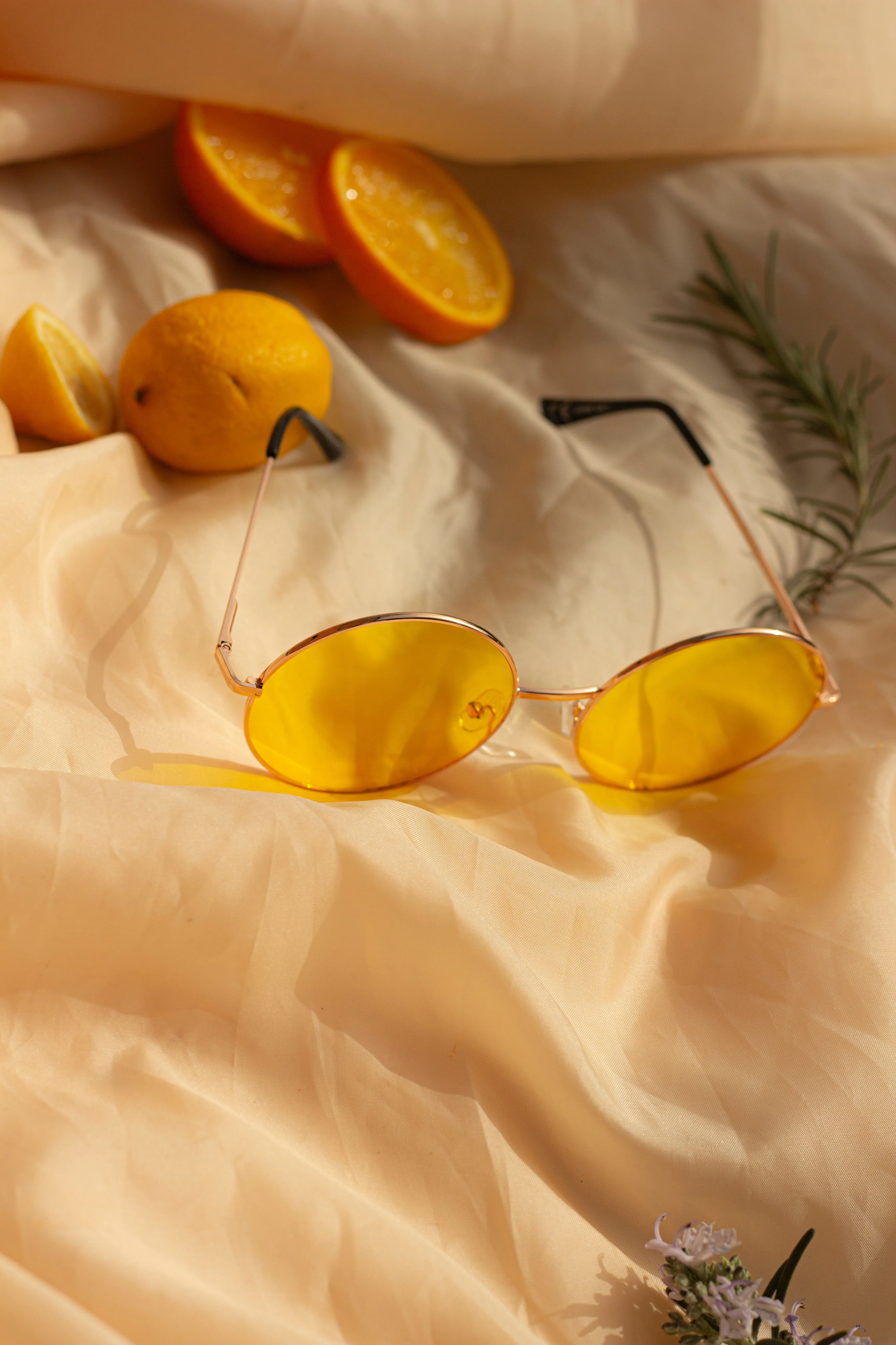Oversized Round Circle Wire Frame Sunglasses