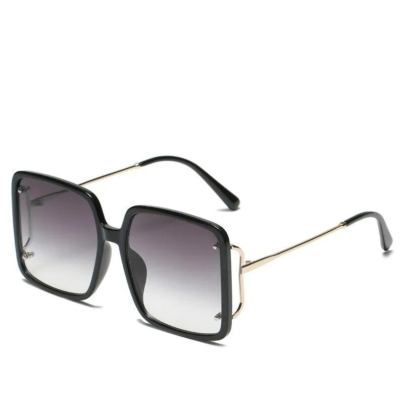 Oversized Square Sunglasses 2021 New Vintage Women Men Big Sun Glasses UV400