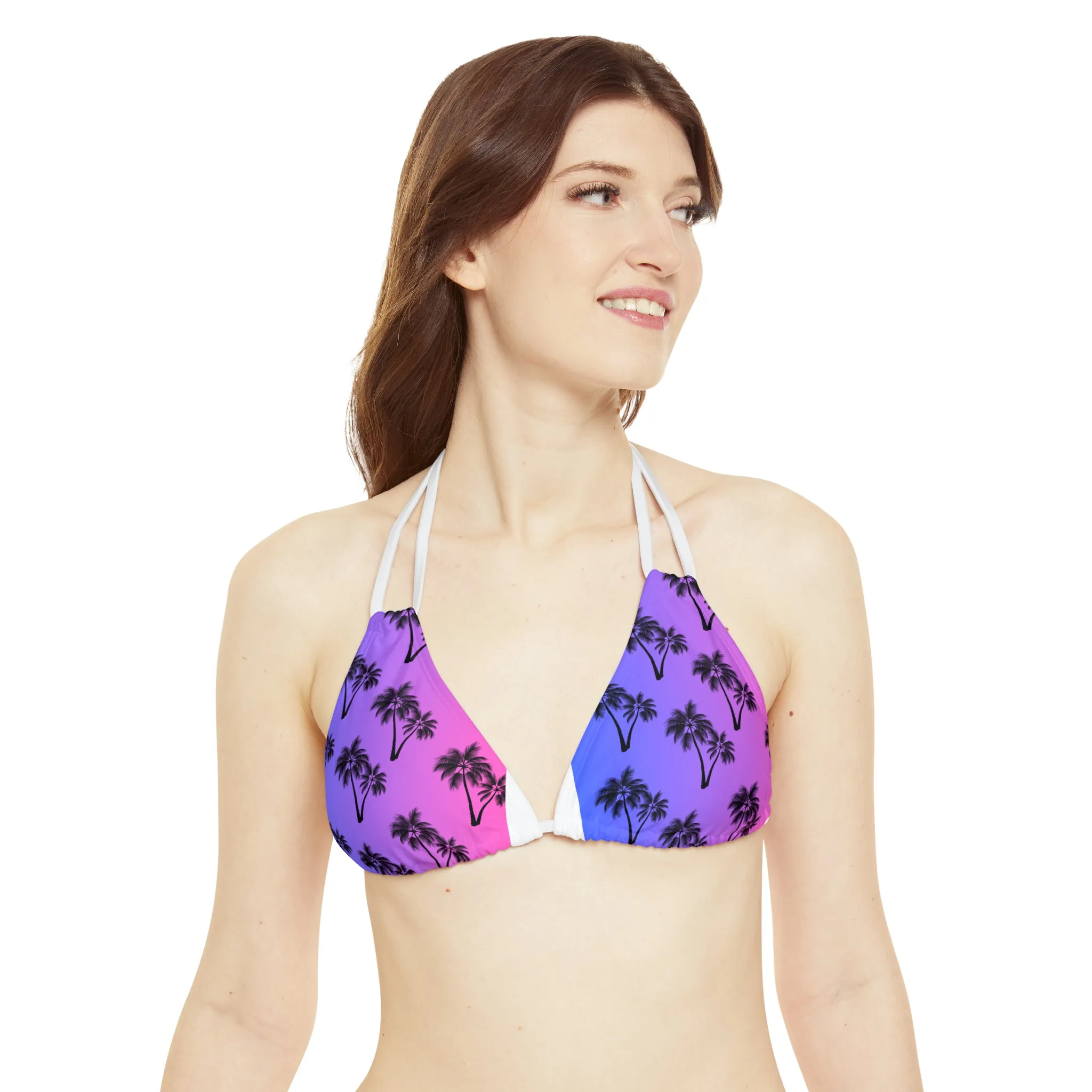 Palm Tree Strappy Bikini Set/ His and Hers