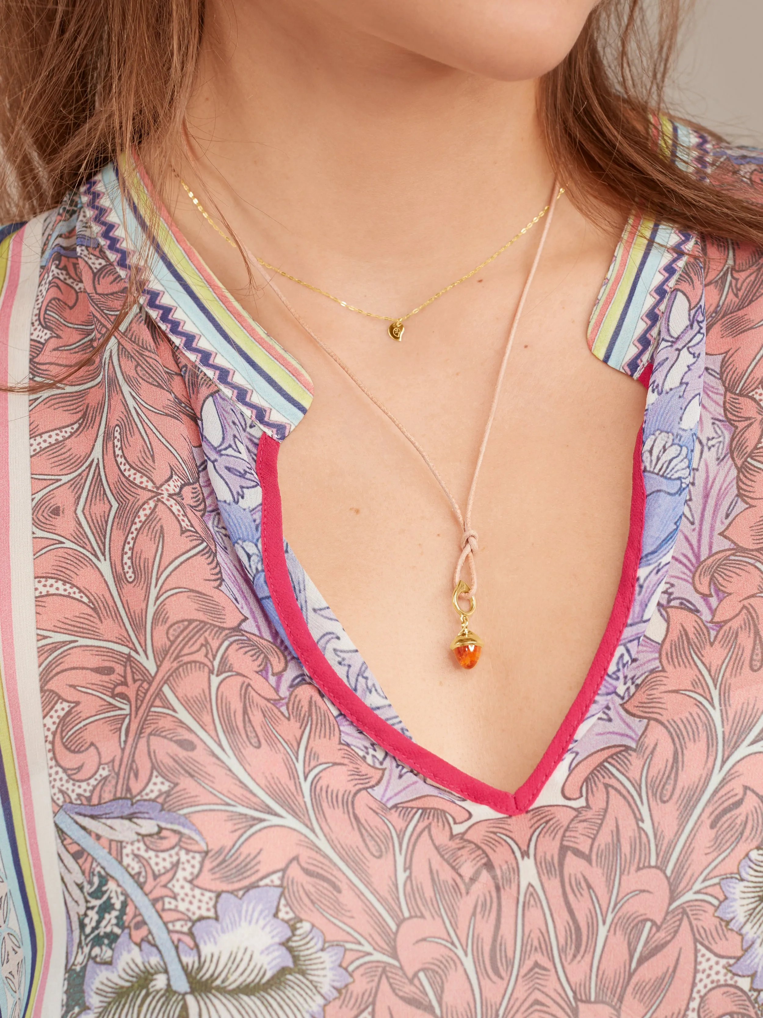 Pendant MIKADO Flamenco Mandarin Garnet Mandarin Garnet