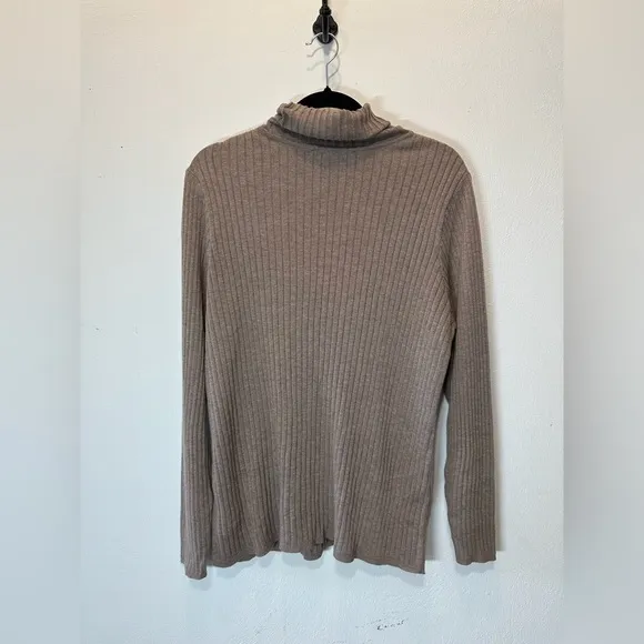 Peruvian Connection Ribbed Extreme Turtleneck Sweater