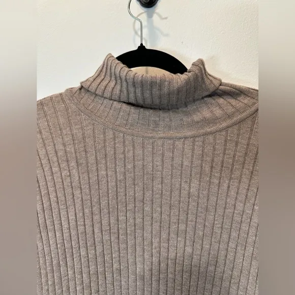 Peruvian Connection Ribbed Extreme Turtleneck Sweater