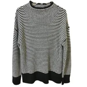 Philosophy Sweater - Black and White Striped - XL