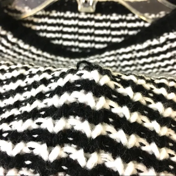 Philosophy Sweater - Black and White Striped - XL