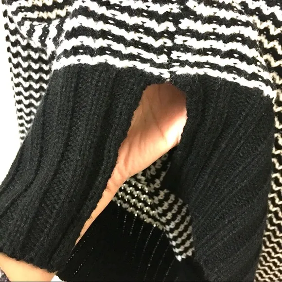 Philosophy Sweater - Black and White Striped - XL