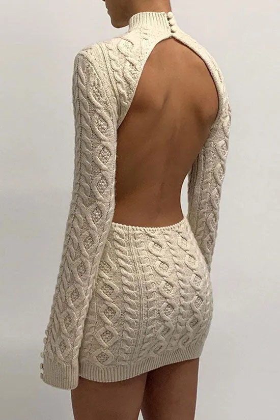 Phoebe® | Retro knit sweater dress