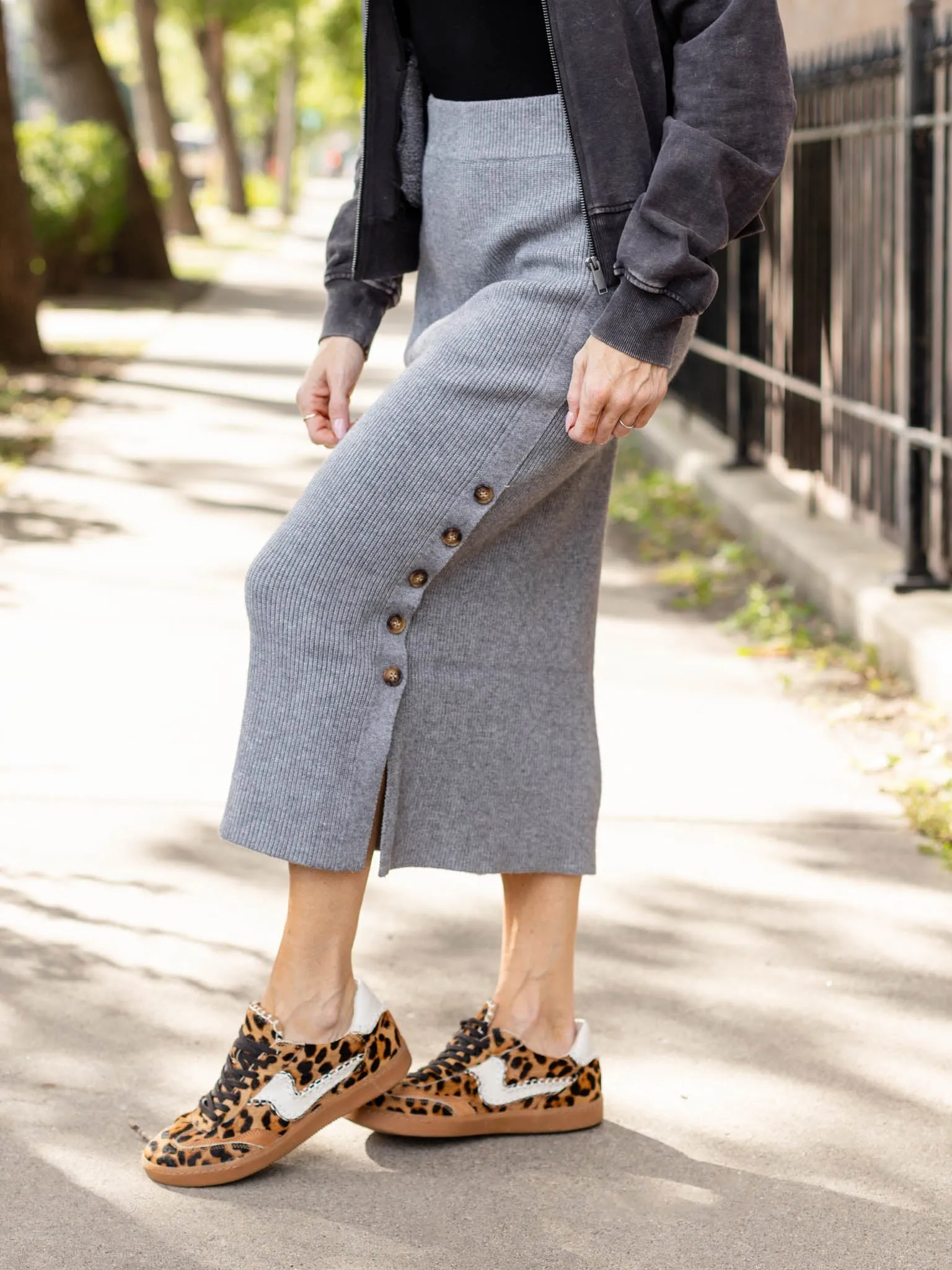PINCH Ribbed Sweater Maxi Skirt