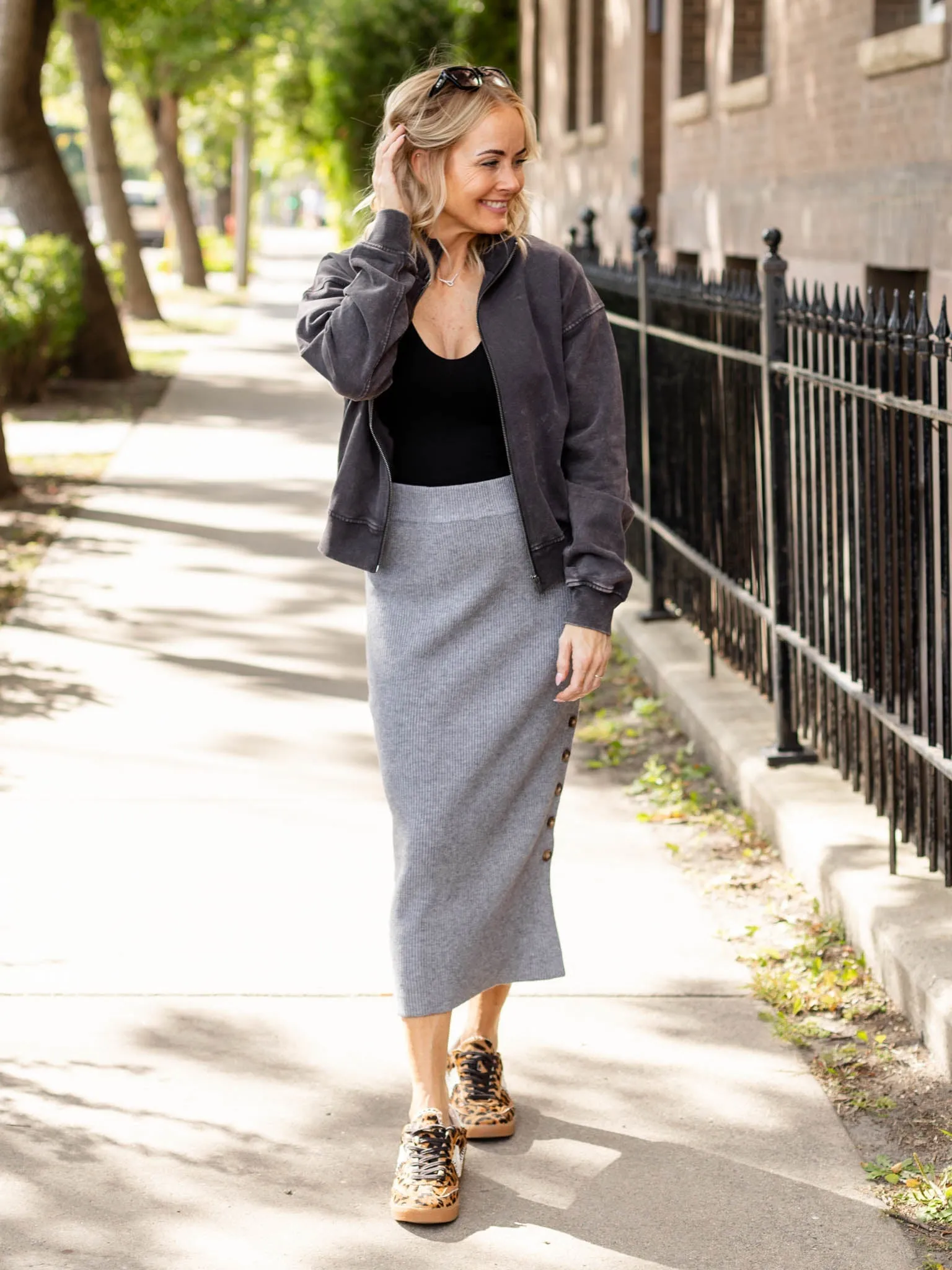 PINCH Ribbed Sweater Maxi Skirt