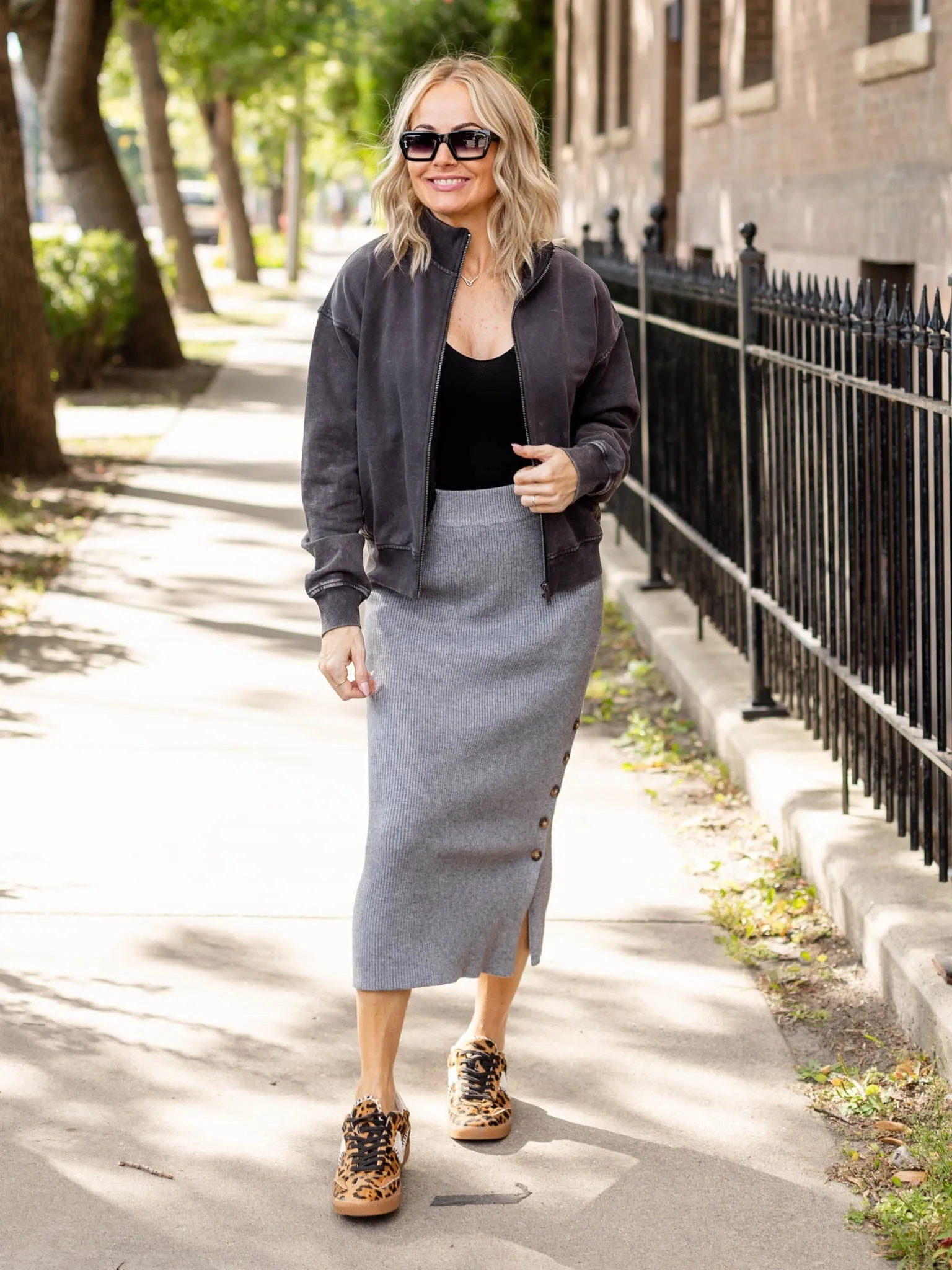 PINCH Ribbed Sweater Maxi Skirt