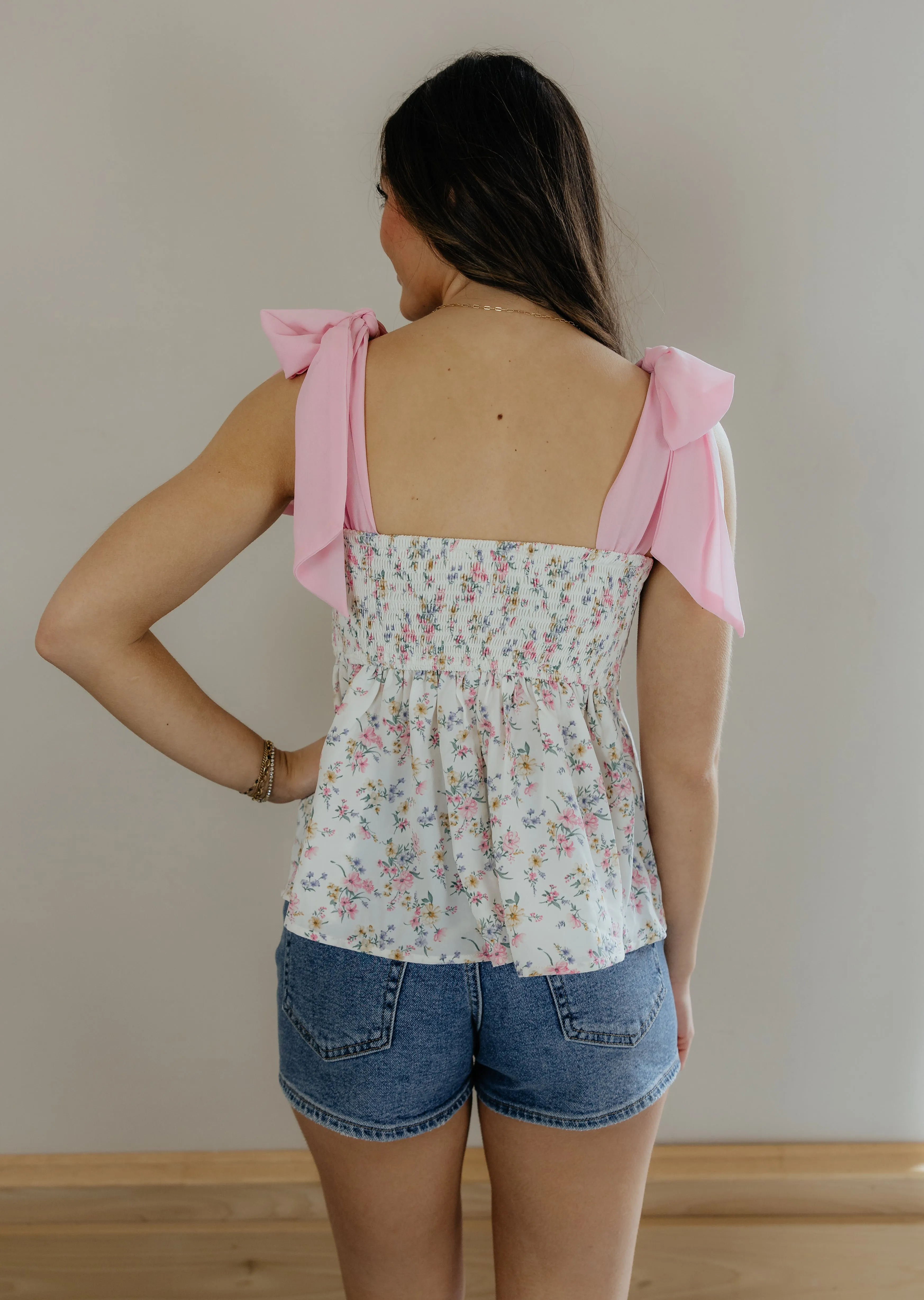 Pink love tank top