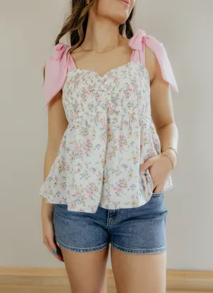 Pink love tank top