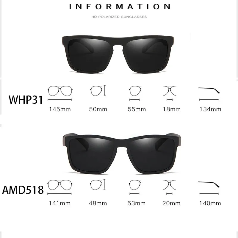 Polarized Sports Sunglasses for Men - Driving, Fishing, UV400 Protection